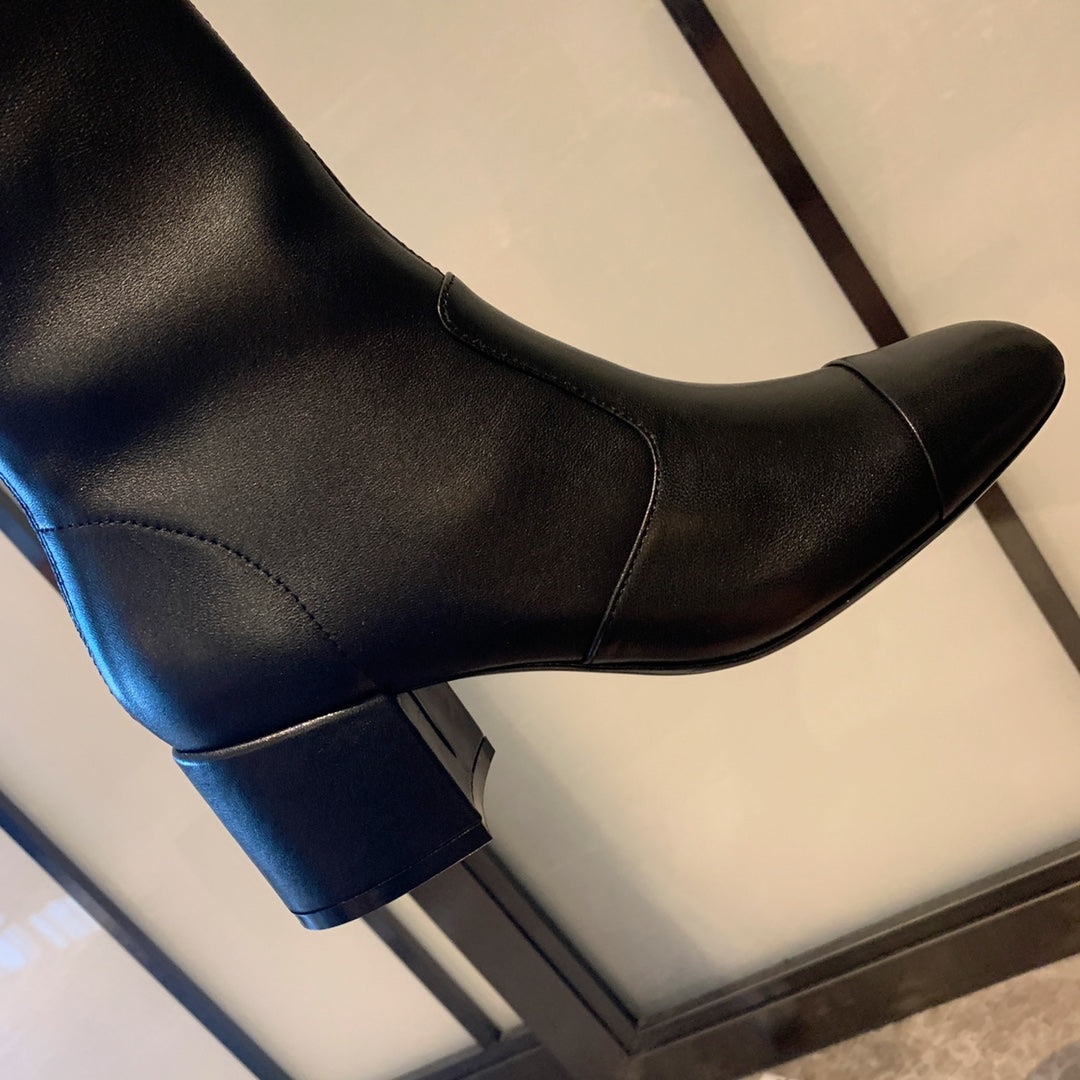 CC High Boots 50mm In Black Lambskin 940084