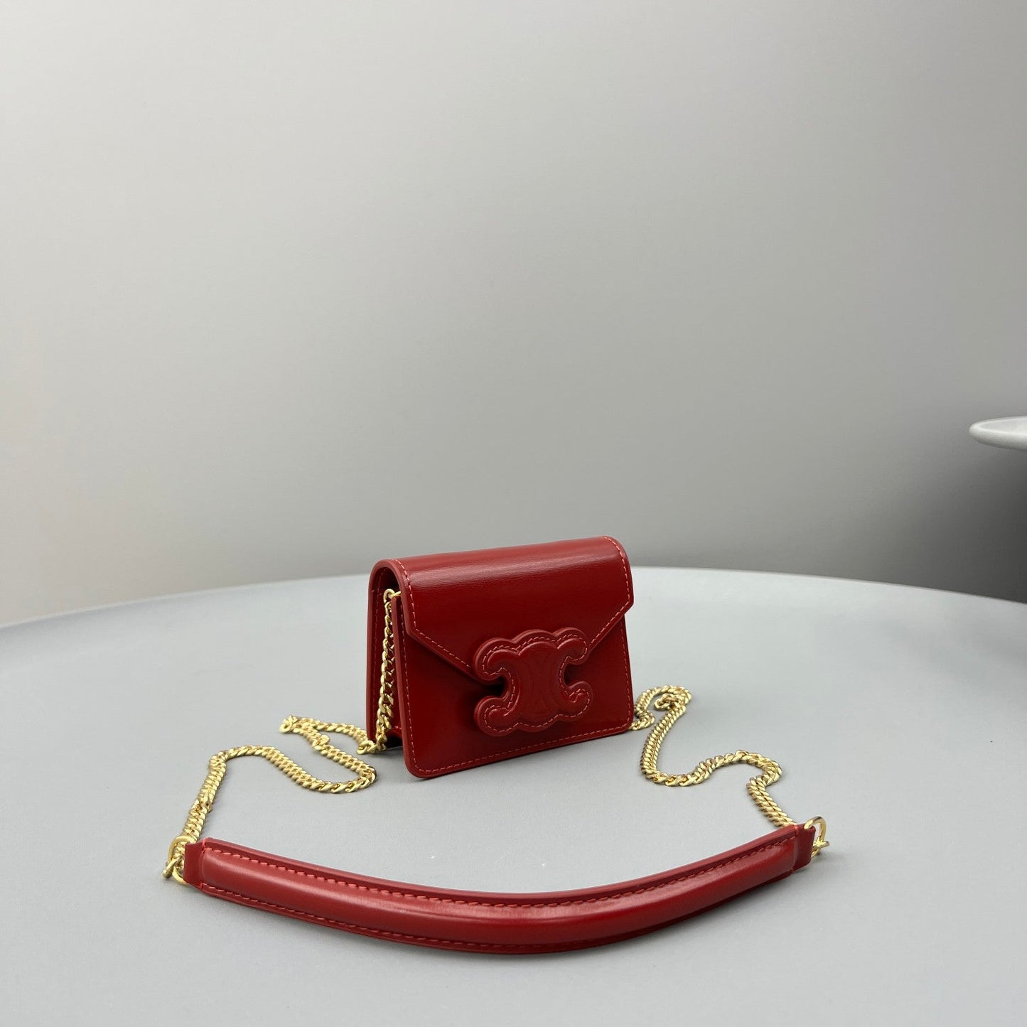 CUIR TRIPHOME 11 CHERRY RED CALFSKIN