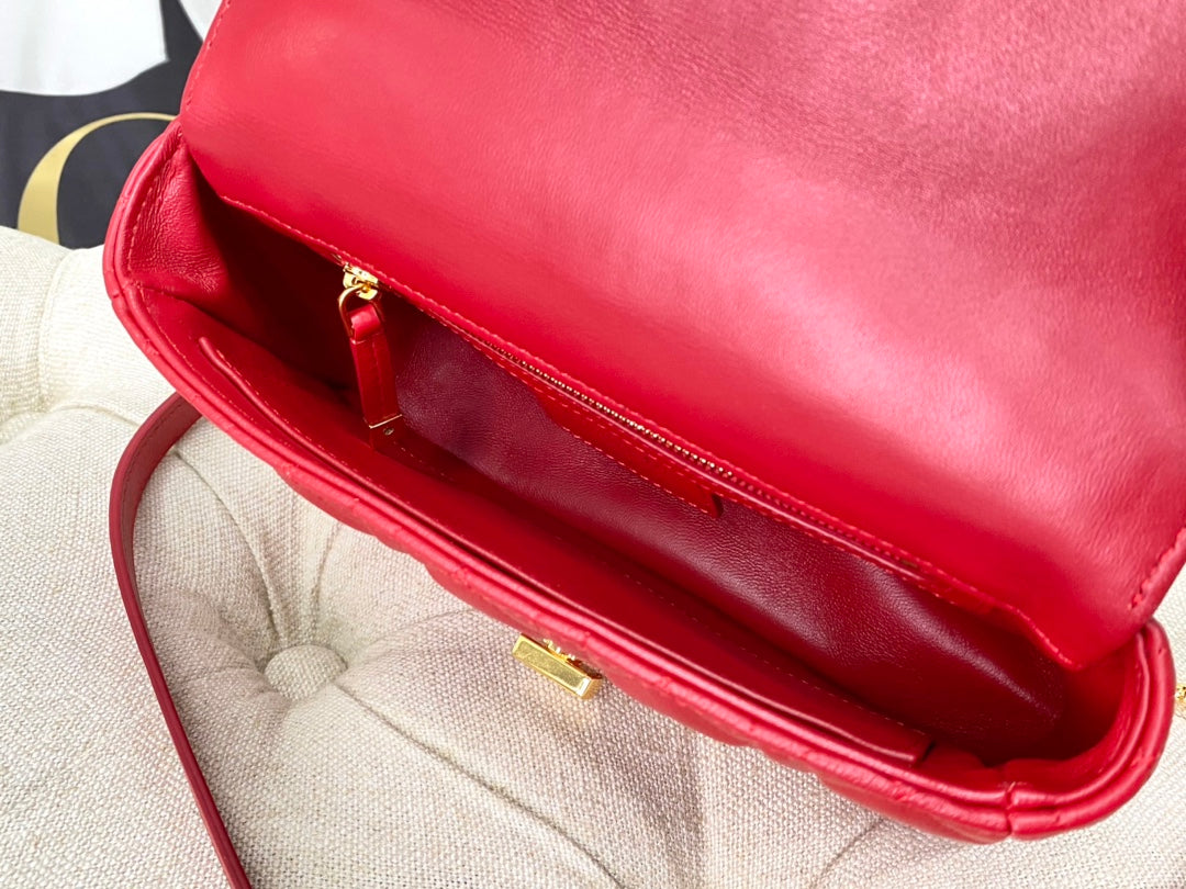 SMALL CARO BAG 20 RED CALFSKIN