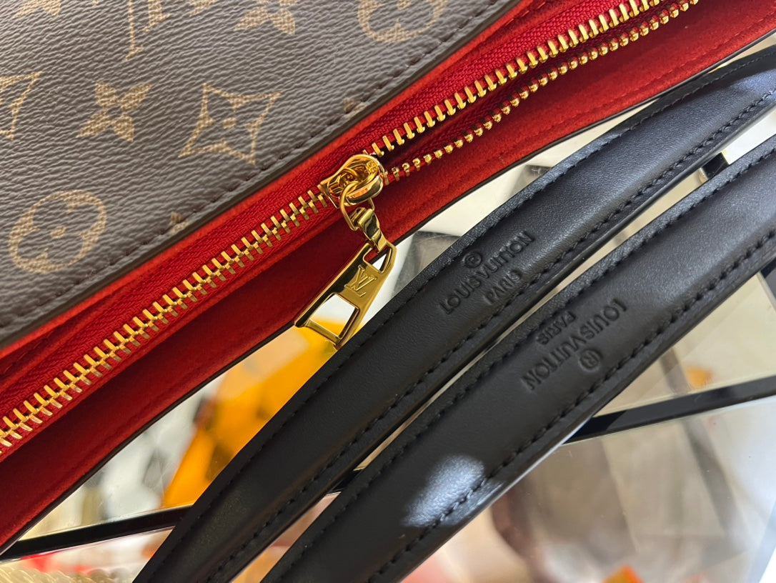 surene mm 36cm brown red monogram canvas