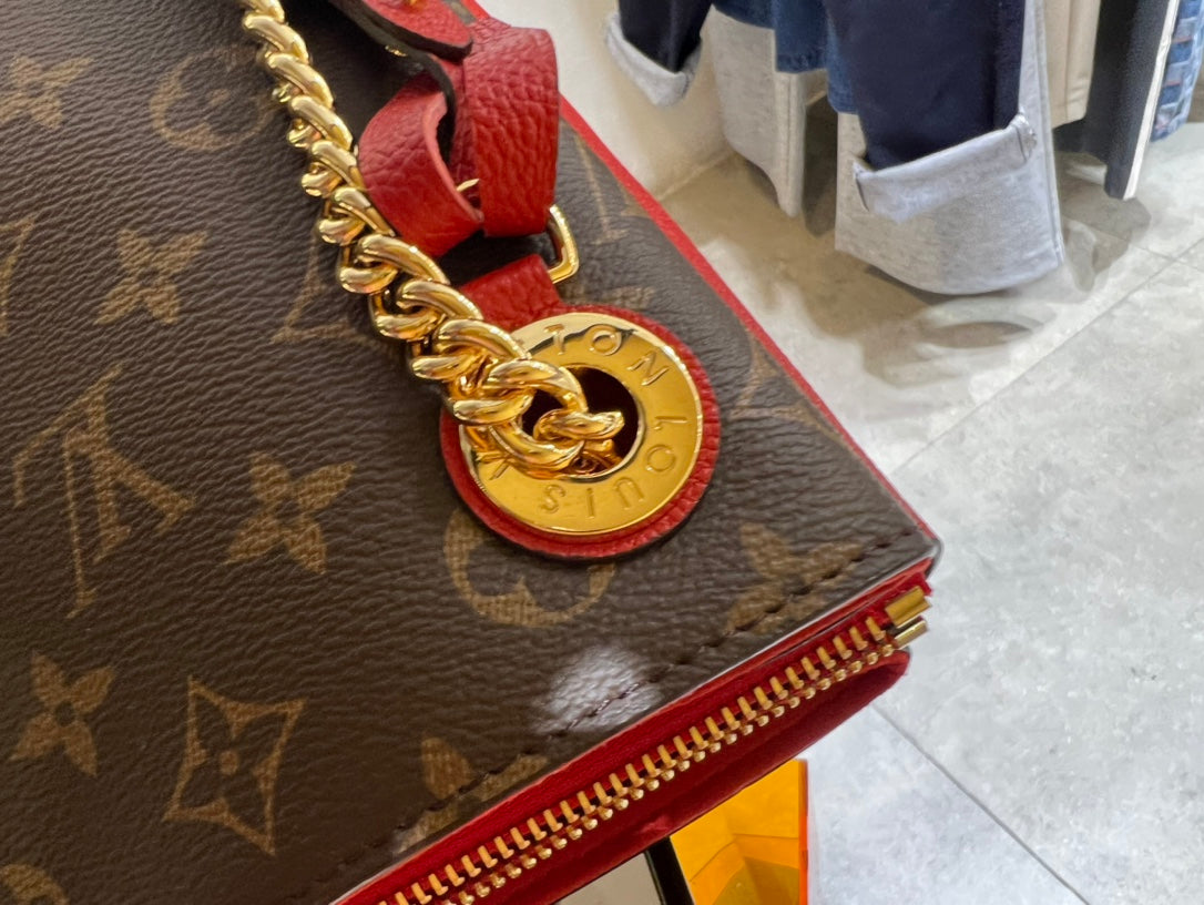 surene mm 36cm brown red monogram canvas