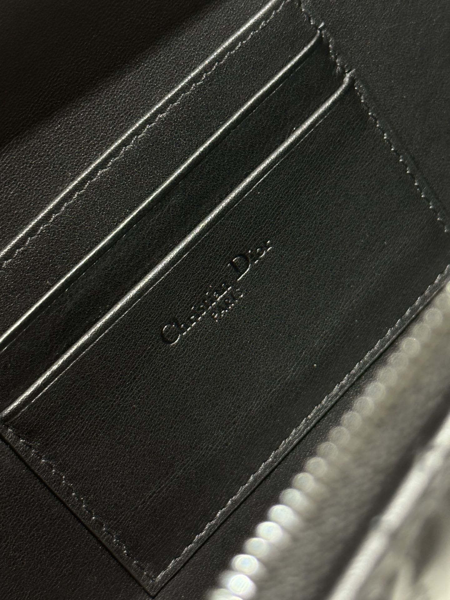 cd caro box 18 all black calfskin