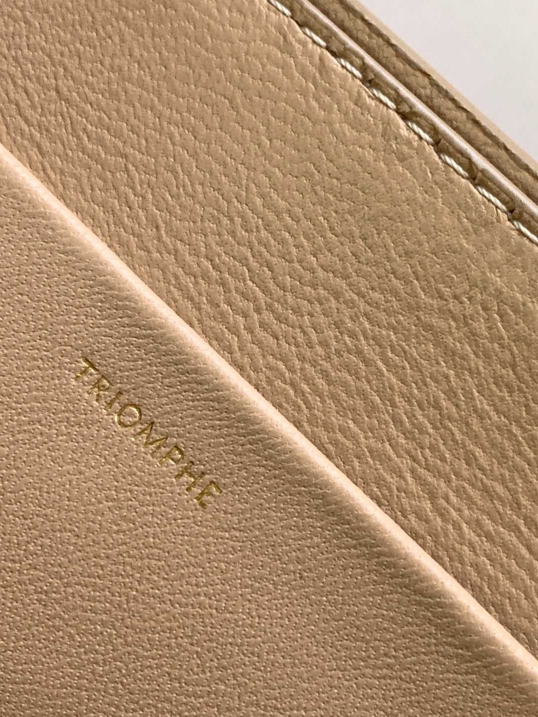 TRIOMPHE FRAME 23 BEIGE CREAM CALFSKIN