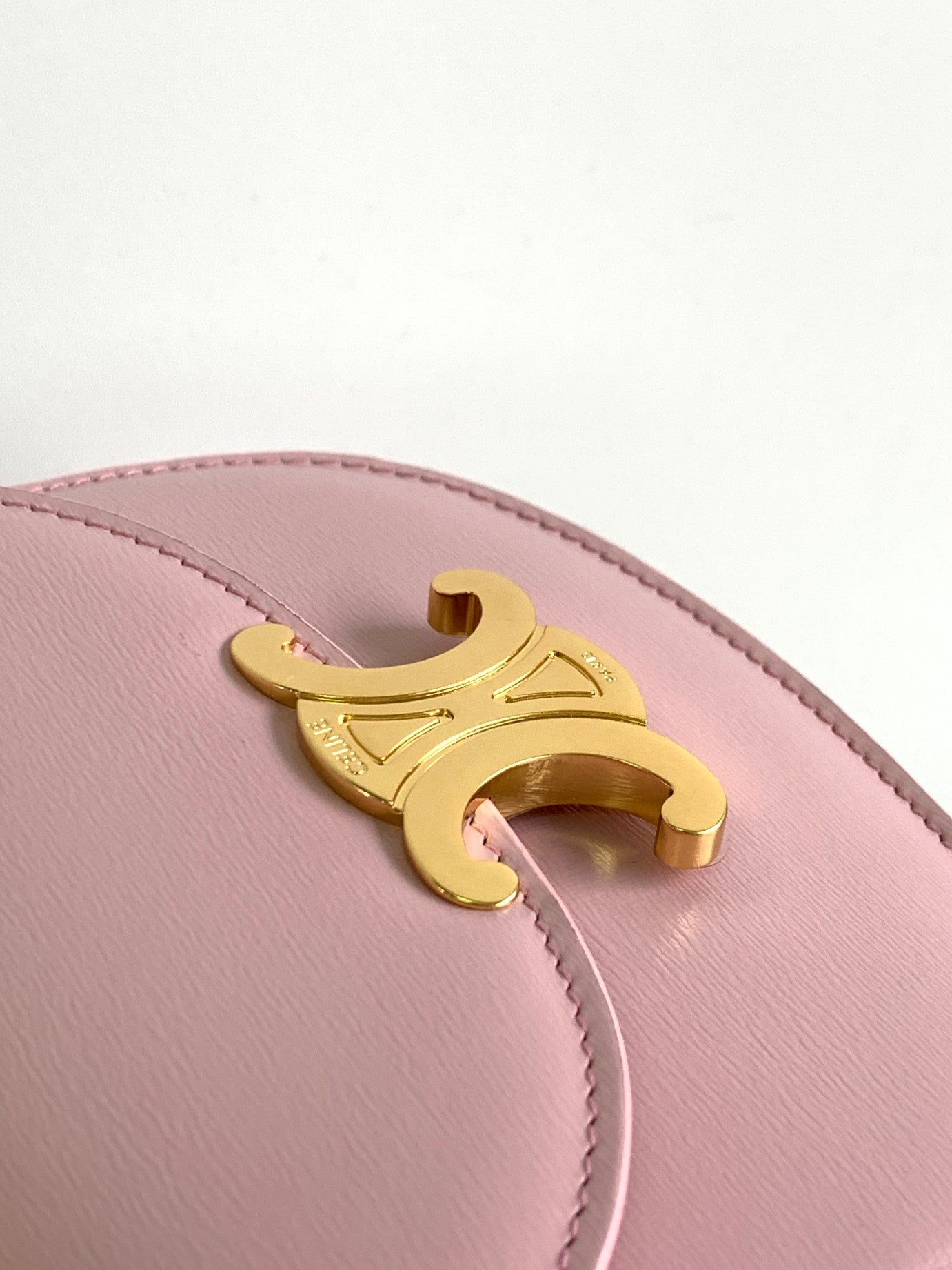 TEEN CHAIN BESACE TRIOMPHE 15.5CM PINK CALFSKIN