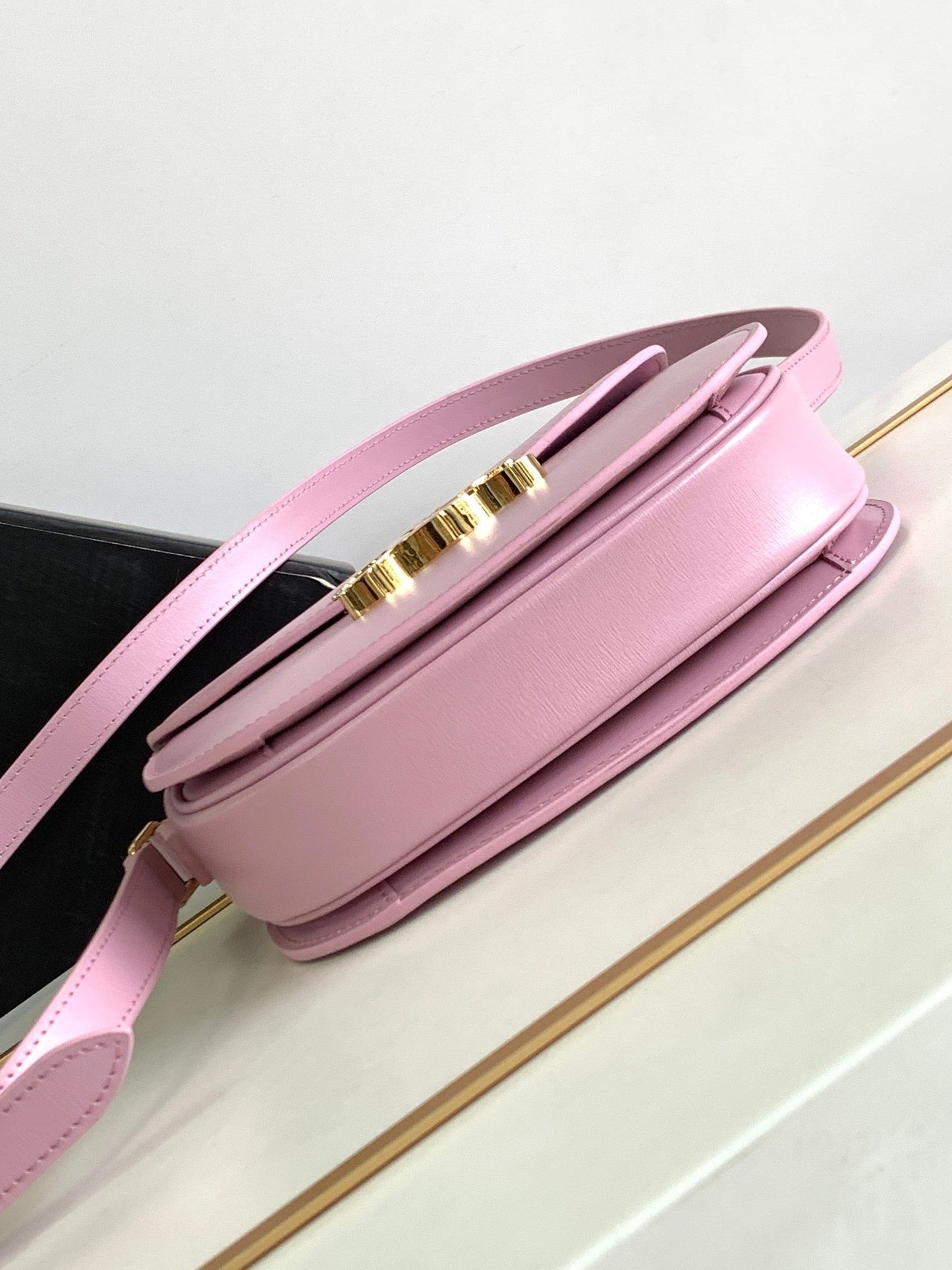 teen besace triomphe 18.5 pink calfskin