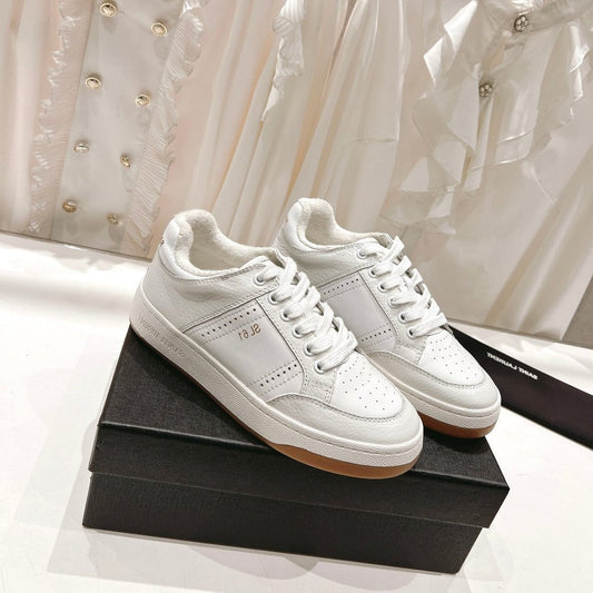 SL SL/61 SNEAKERS WHITE PERFORATED CALFSKIN