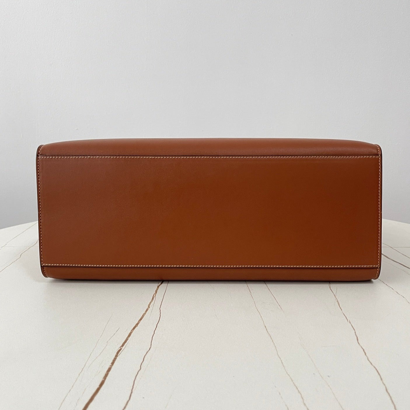 CABAS TRIOMPHE 37 CINNAMON BROWN IN SMOOTH CALFSKIN