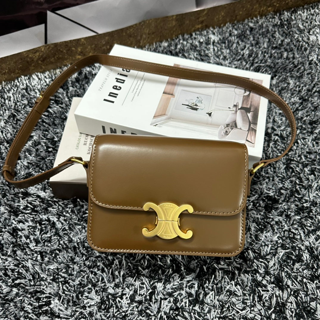 TRIPHOME TEEN 18 CARAMEL BROWN COWHIDE LEATHER