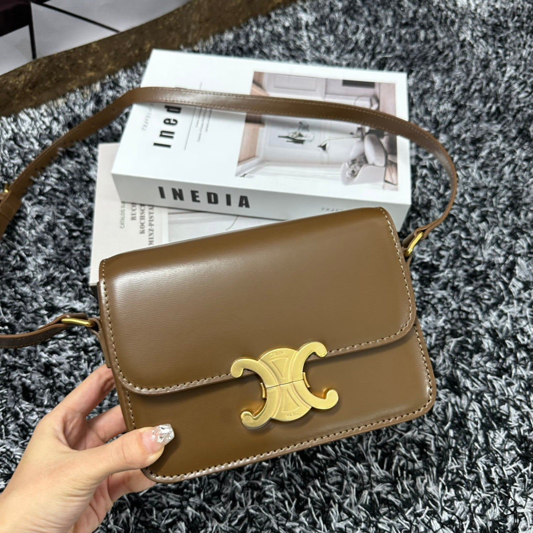 TRIPHOME TEEN 18 CARAMEL BROWN COWHIDE LEATHER