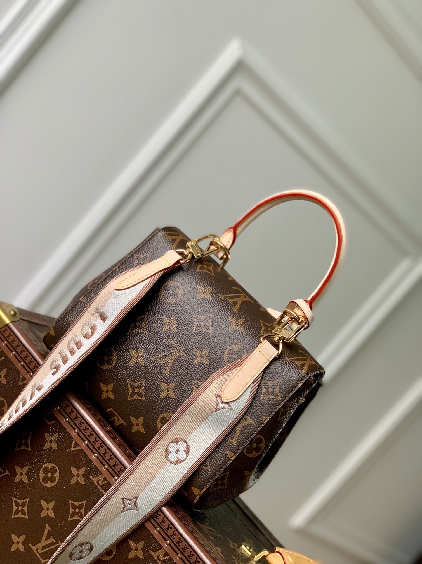 CLUNY MINI 20 IN BROWN MONOGRAM CANVAS