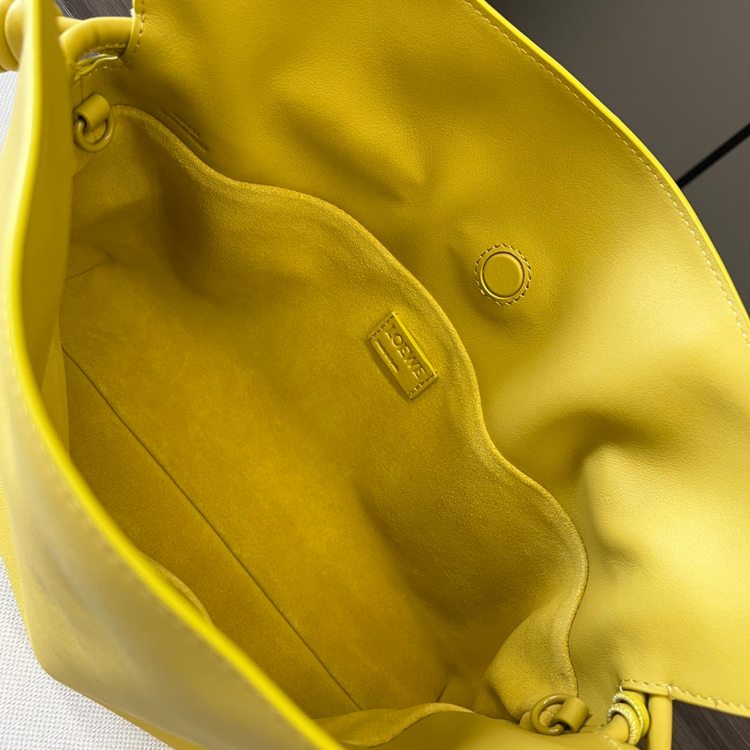 Loew Yellow Flamenco Puffer Shoulder Bag