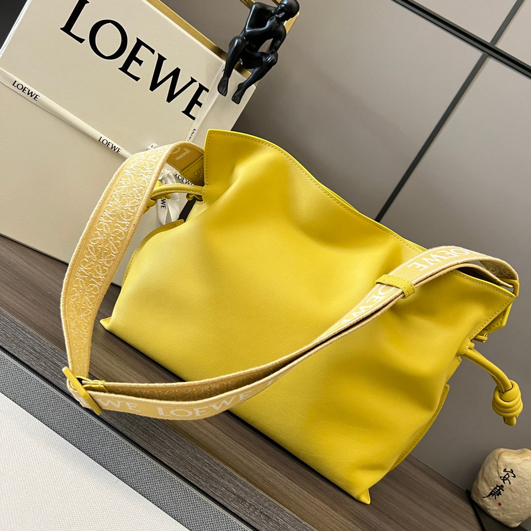 Loew Yellow Flamenco Puffer Shoulder Bag