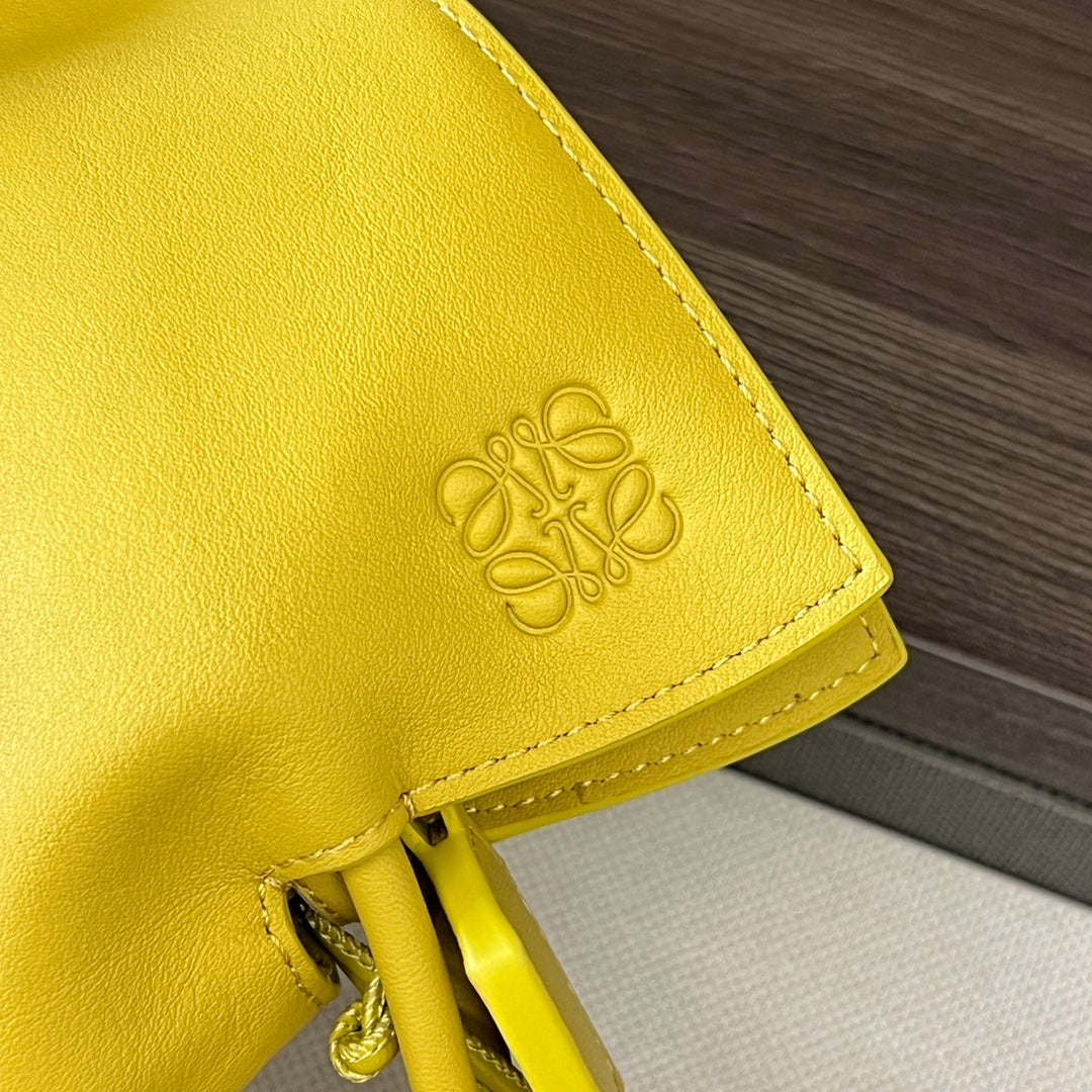 Loew Yellow Flamenco Puffer Shoulder Bag