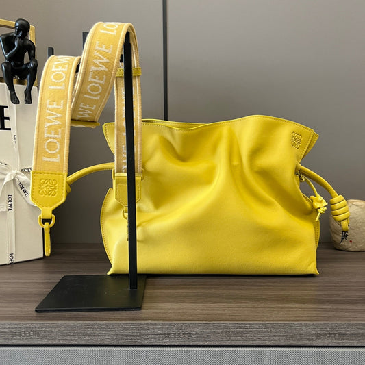 Loew Yellow Flamenco Puffer Shoulder Bag