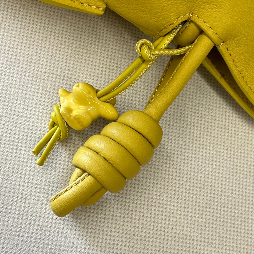 Loew Yellow Flamenco Puffer Shoulder Bag