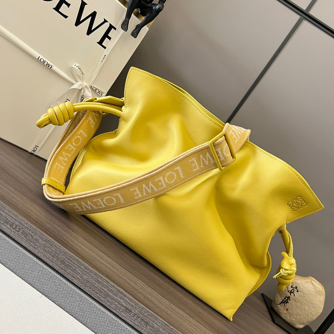 Loew Yellow Flamenco Puffer Shoulder Bag