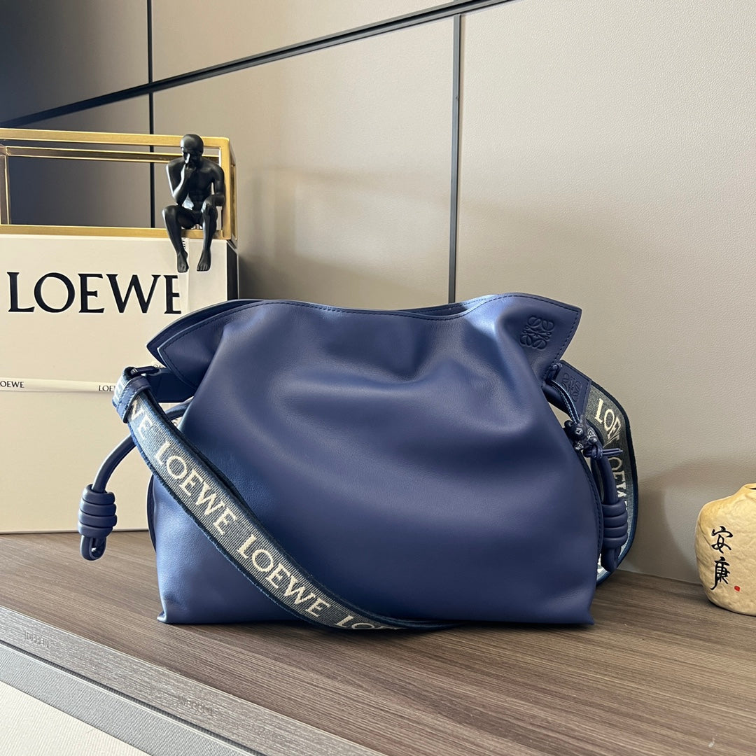 Loew BLue Purple Flamenco Puffer Shoulder Bag