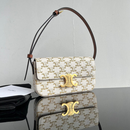 TRIOMPHE 20 WHITE PATTERN CALFSKIN