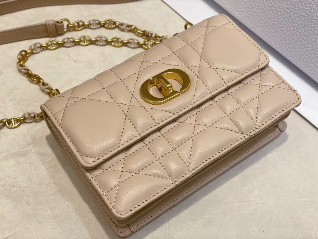 miss caro mini 19 light beige calfskin