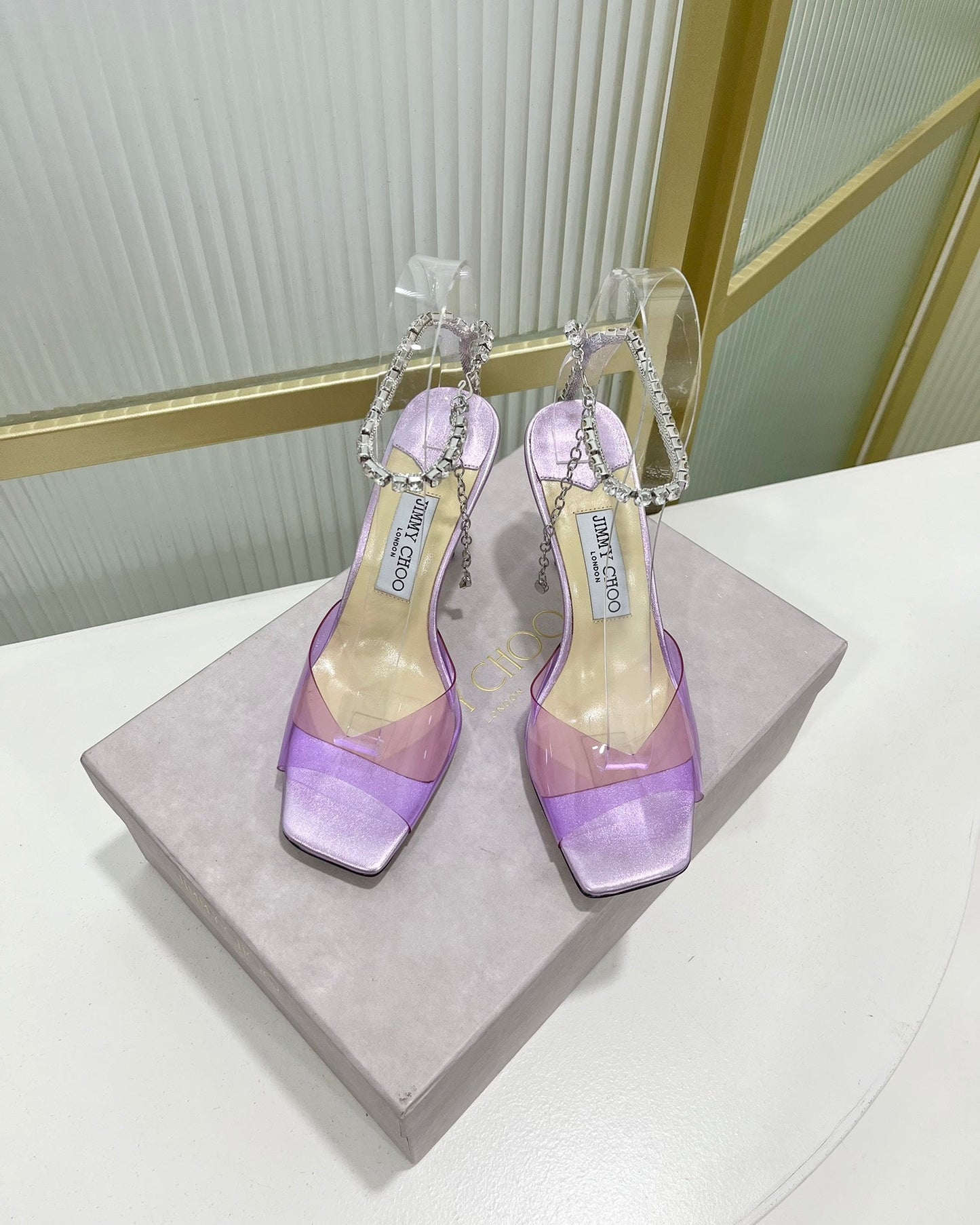 Jimmy Saeda Sandal 85 In Light Purple Plastic 587734