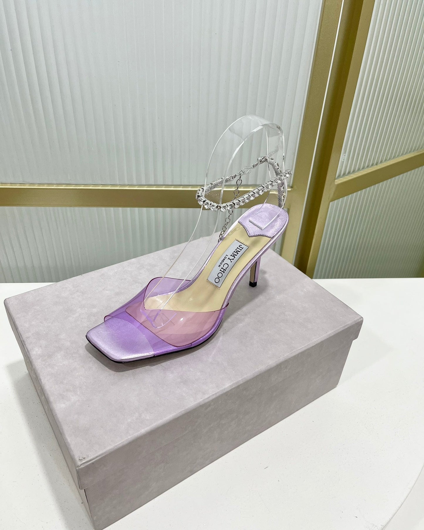 Jimmy Saeda Sandal 85 In Light Purple Plastic 587734