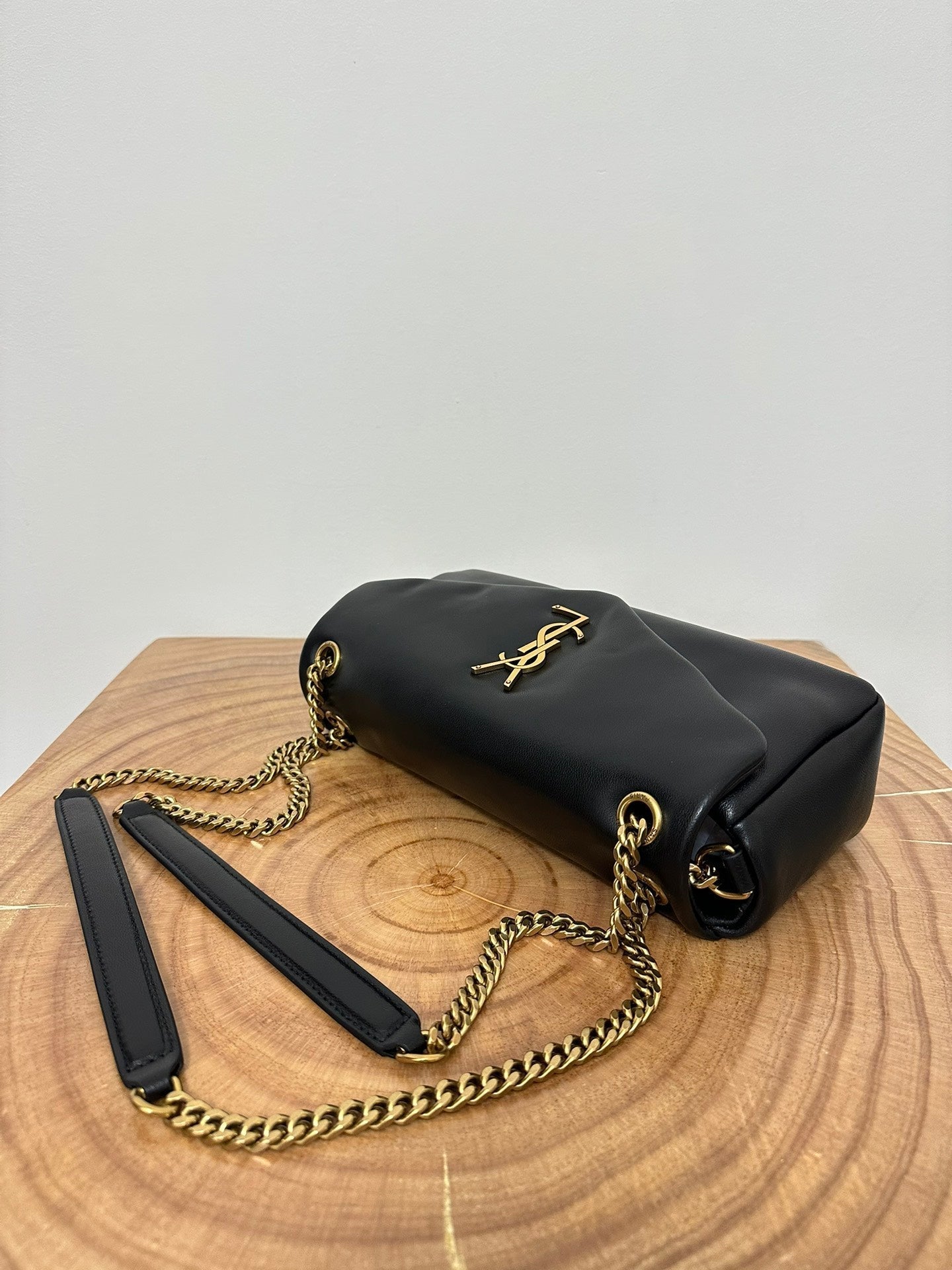 SL 26cm Calypso Chain Bag Black Leather