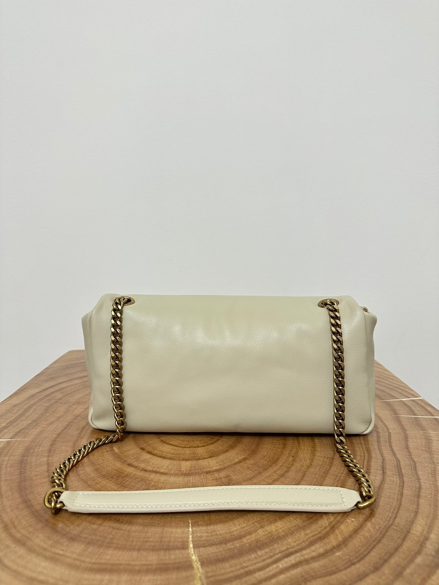 SL 26cm Calypso Chain Bag White Leather