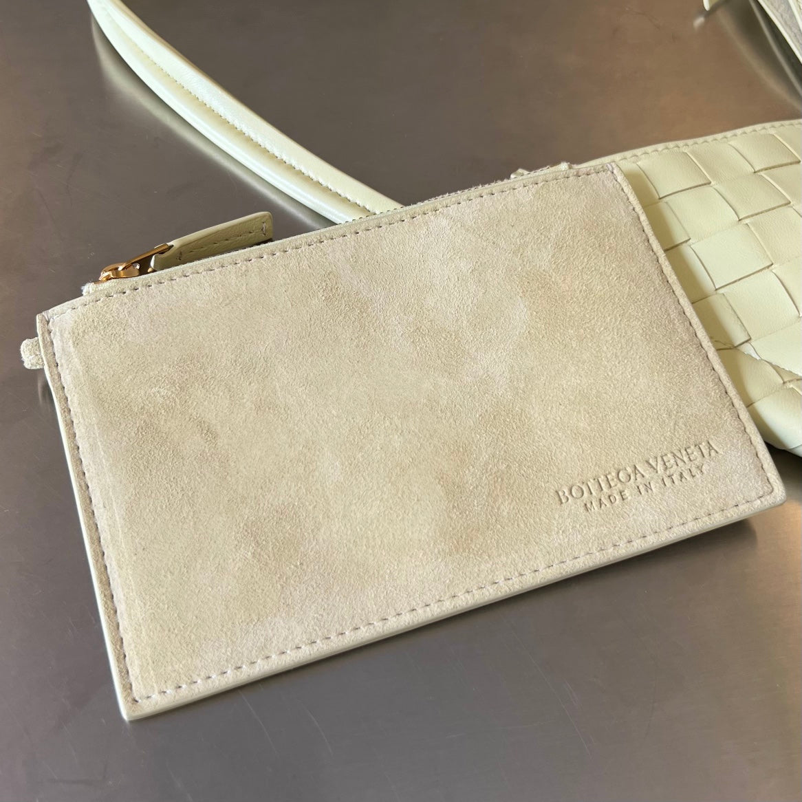 MINI SOLSTICE 30 DARK CREAM LAMBSKIN