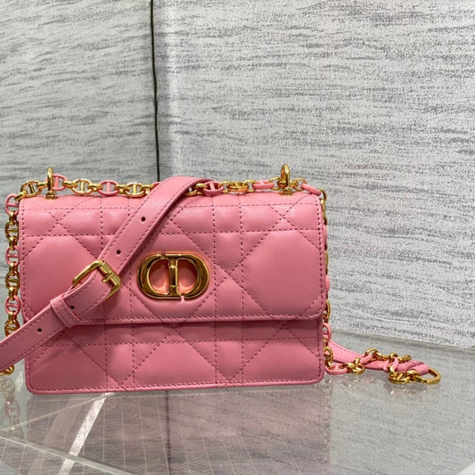 miss caro mini 18 pink calfskin