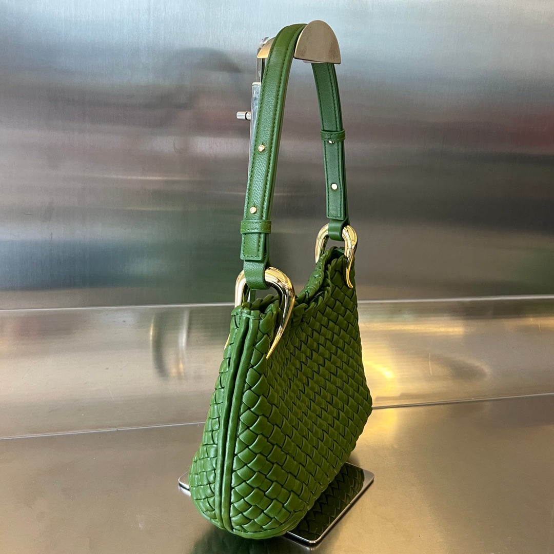 SMALL CLICKER 27 MOSS GREEN LAMBSKIN