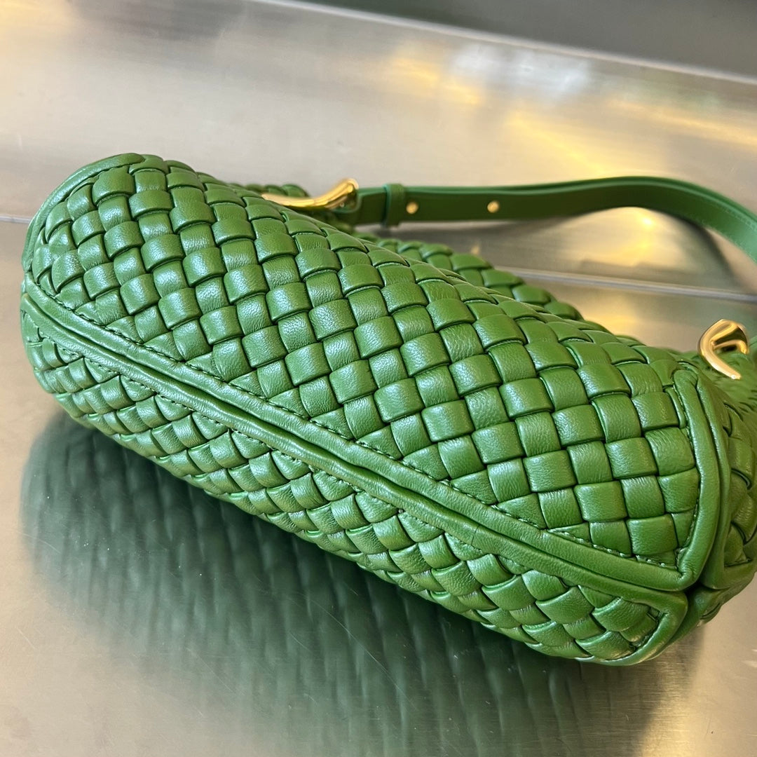 SMALL CLICKER 27 MOSS GREEN LAMBSKIN