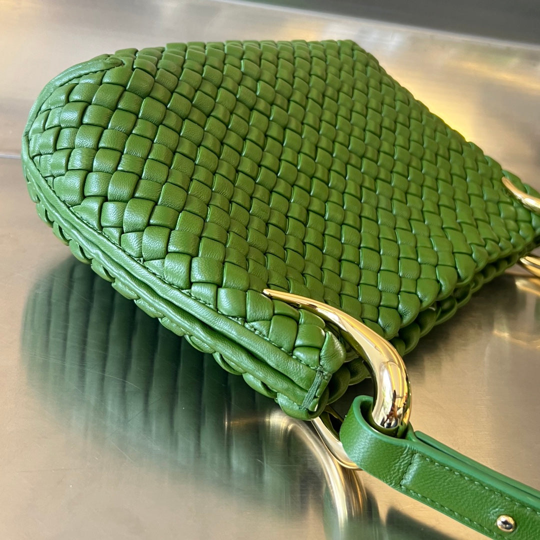 SMALL CLICKER 27 MOSS GREEN LAMBSKIN