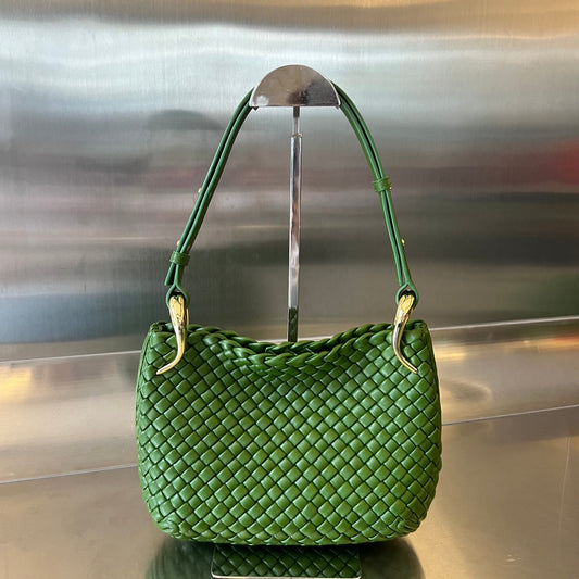 SMALL CLICKER 27 MOSS GREEN LAMBSKIN