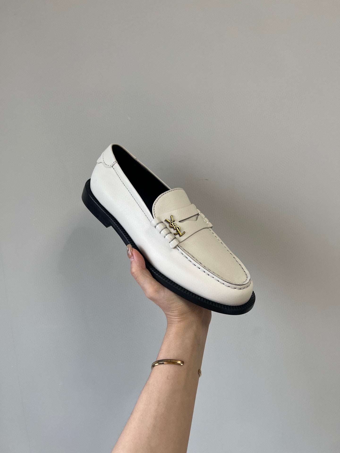 SL LE LOAFER WHITE SUEDE