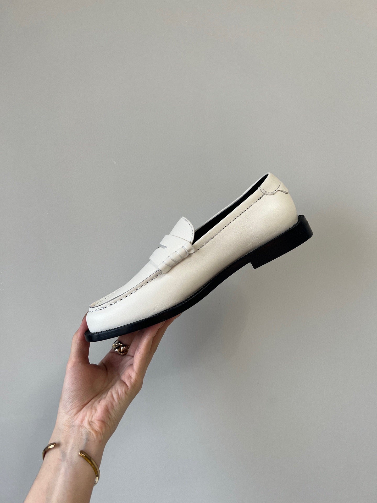 SL LE LOAFER WHITE SUEDE