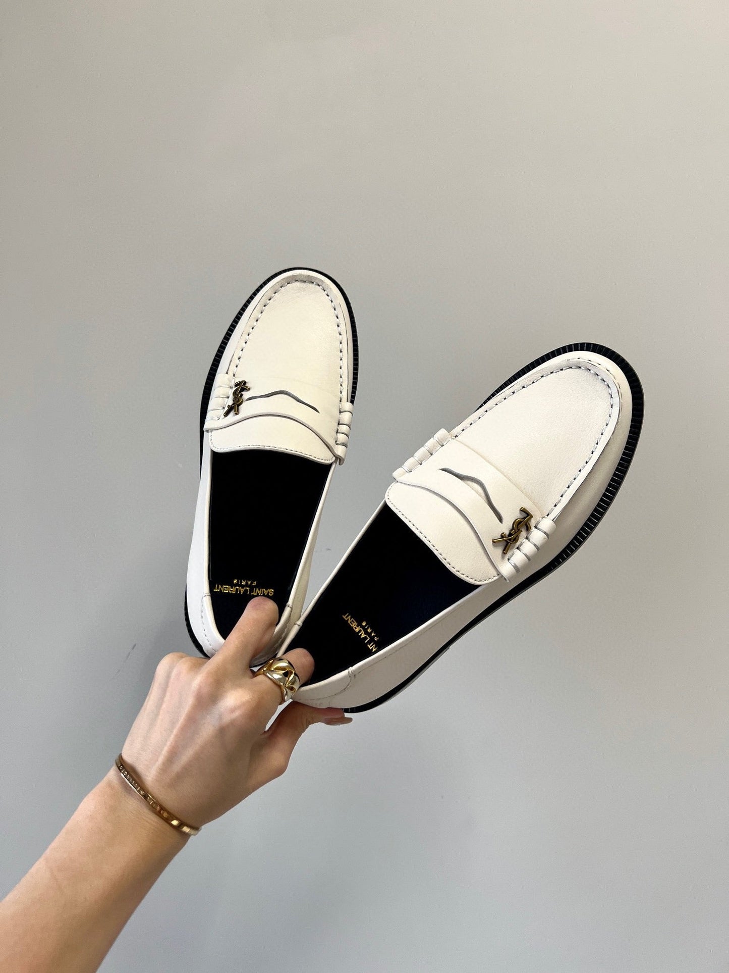 SL LE LOAFER WHITE SUEDE