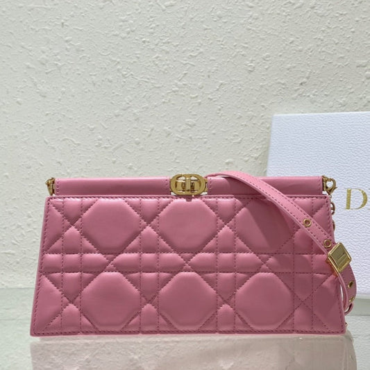 cd caro colle noire 27.5 pink calfskin