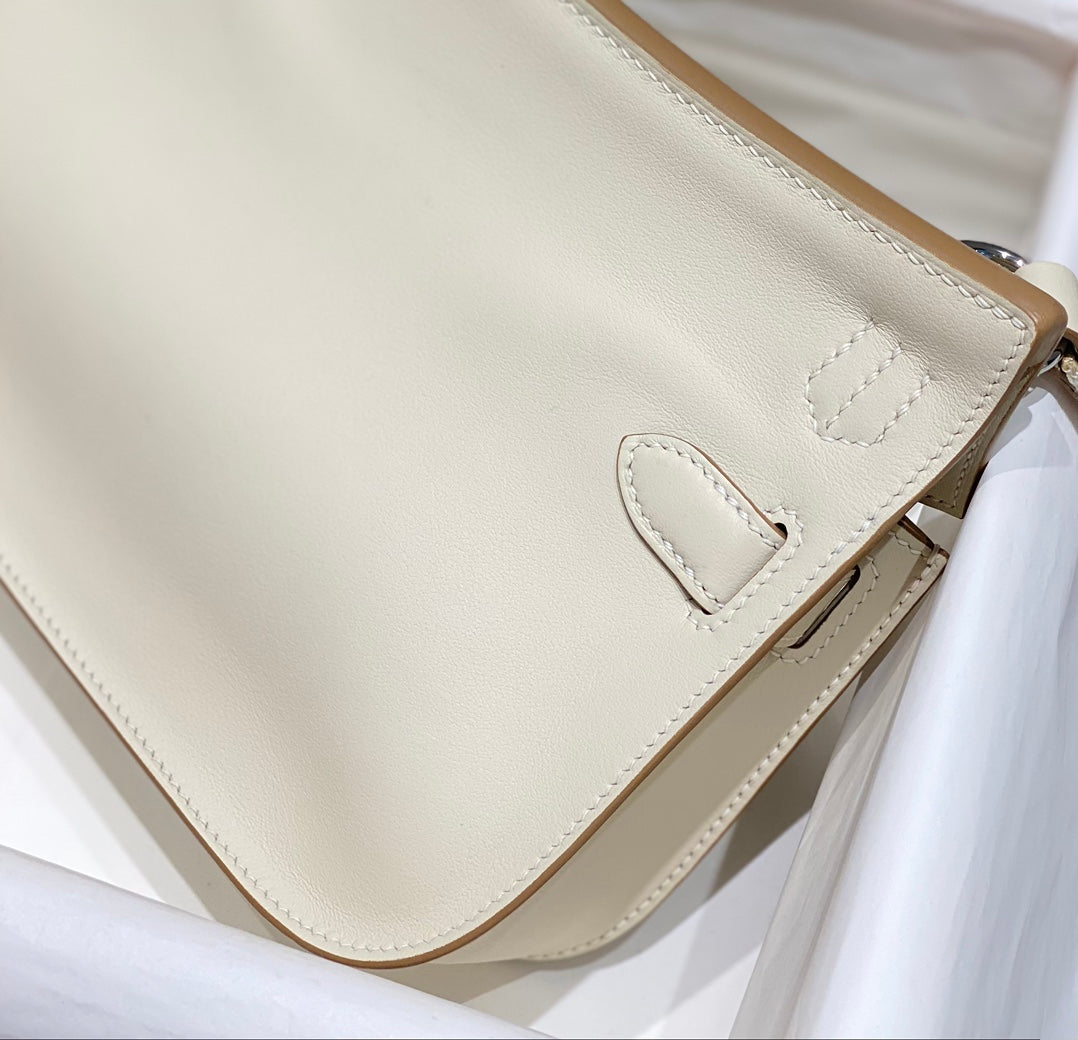 HM JYPSIÈRE MINI 23 CREAM CALFSKIN SILVER HARDWARE