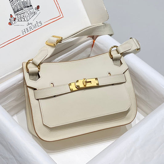 HM JYPSIÈRE MINI 23 CREAM CALFSKIN GOLD HARDWARE