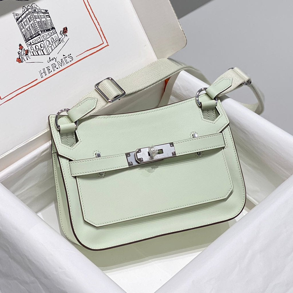 HM JYPSIÈRE MINI 23 MINT CALFSKIN SILVER HARDWARE