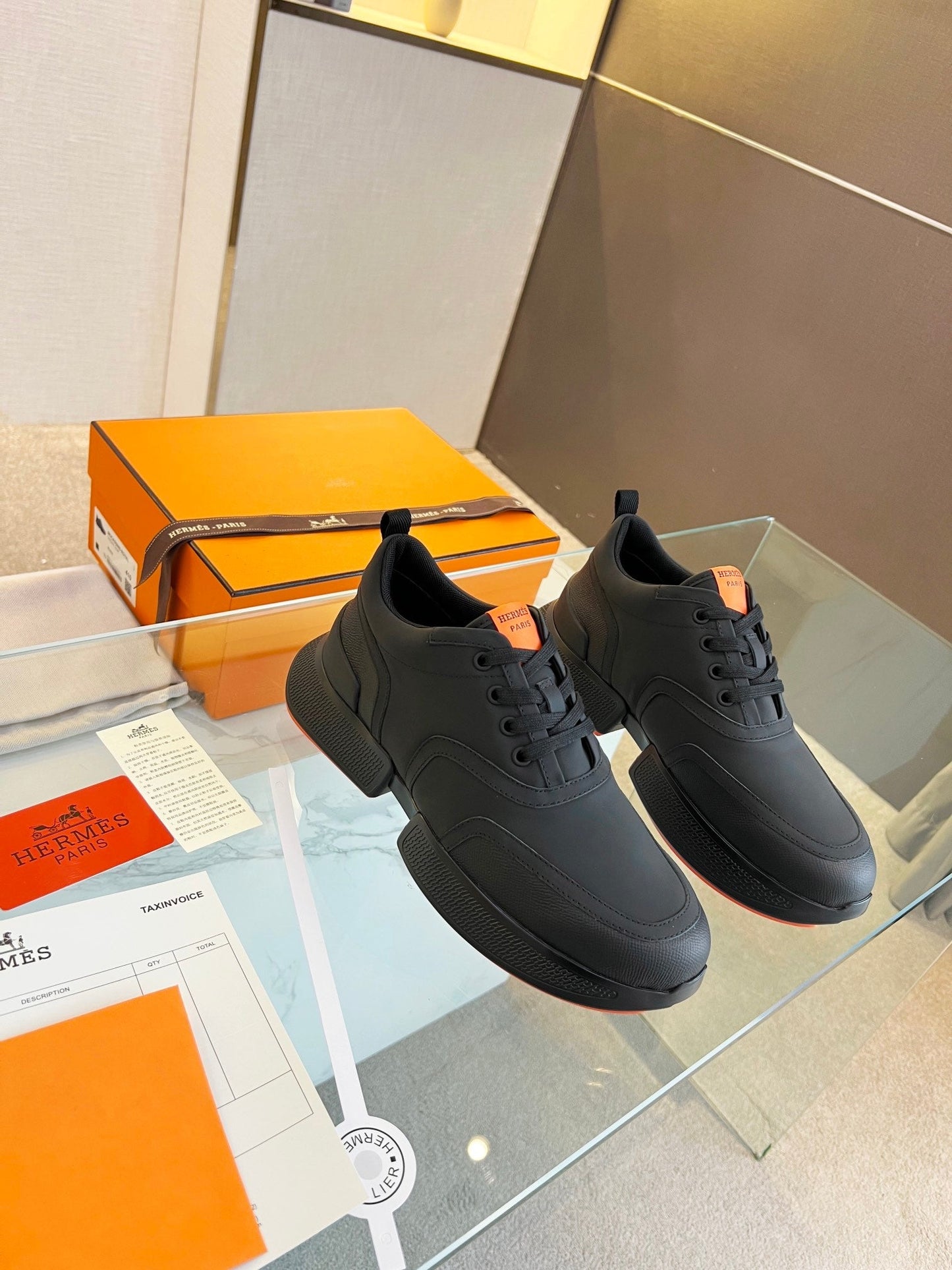 HM Giga 50 Sneaker Black Goatskin