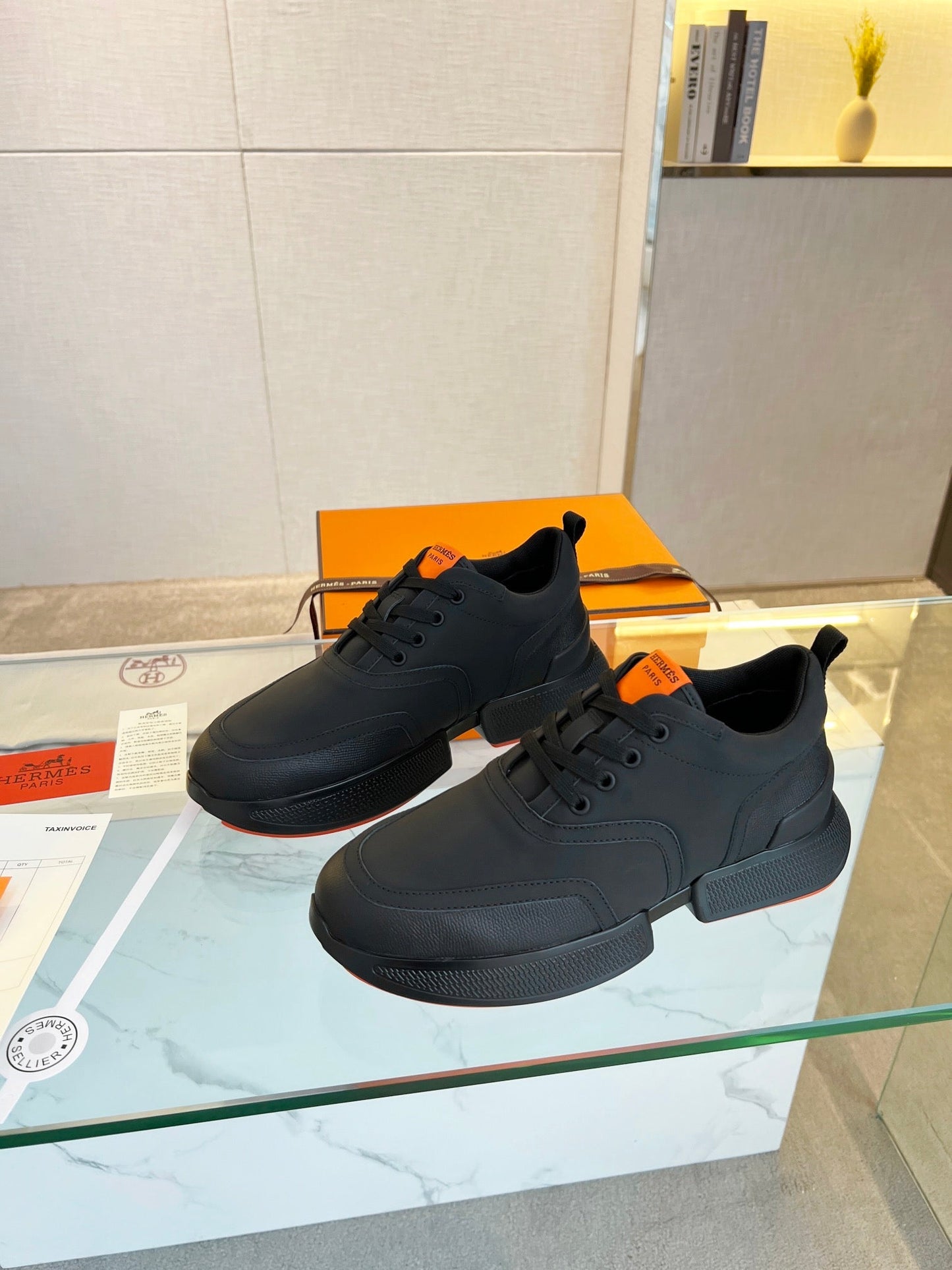 HM Giga 50 Sneaker Black Goatskin