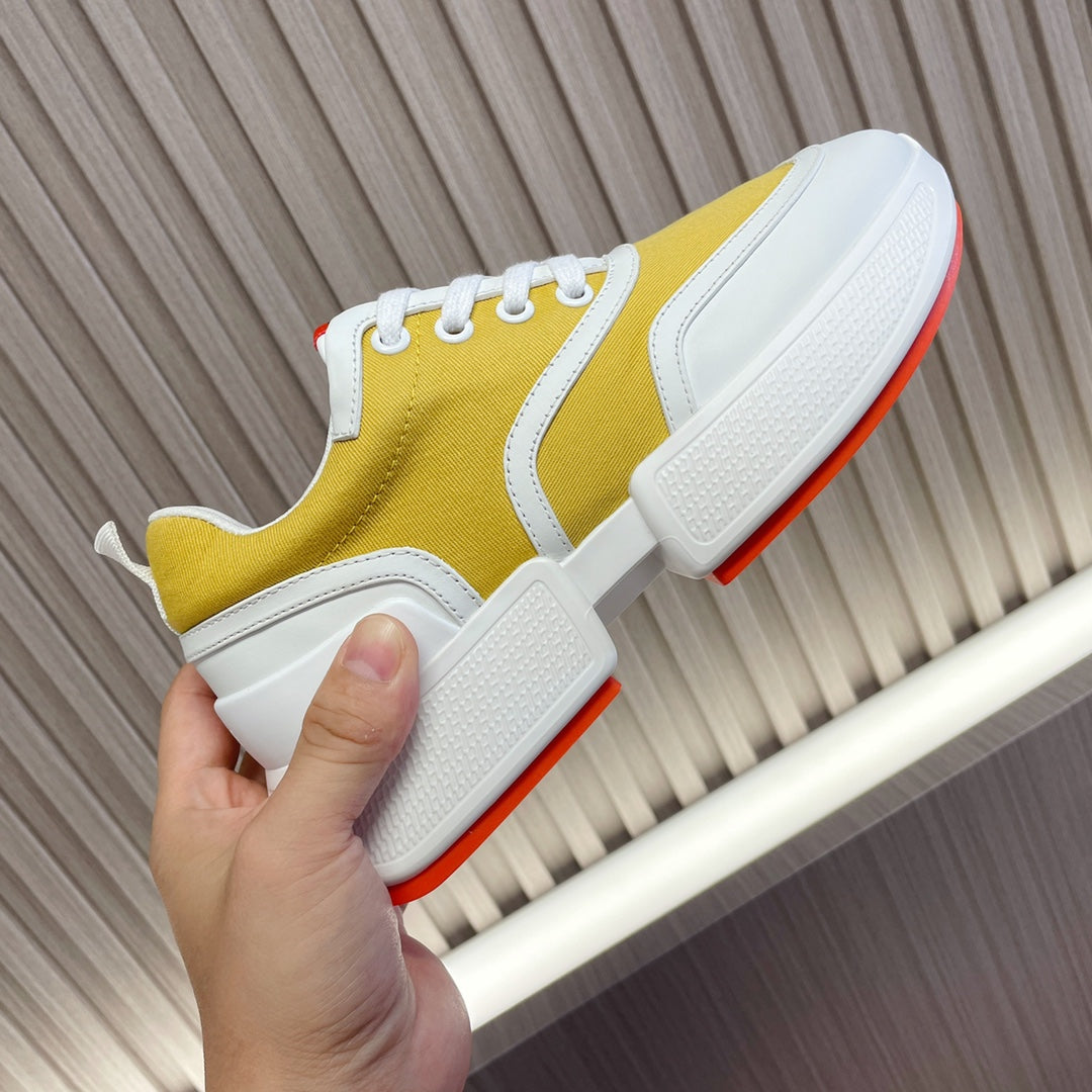 HM Giga 50 Sneaker Sunny Yellow Canvas White Goatskin Orange