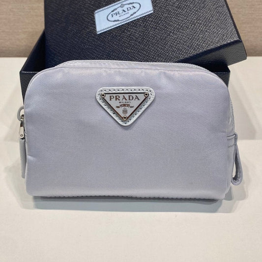 PRA CLUTCH 12 IN LIGHT GREY RE-NYLON