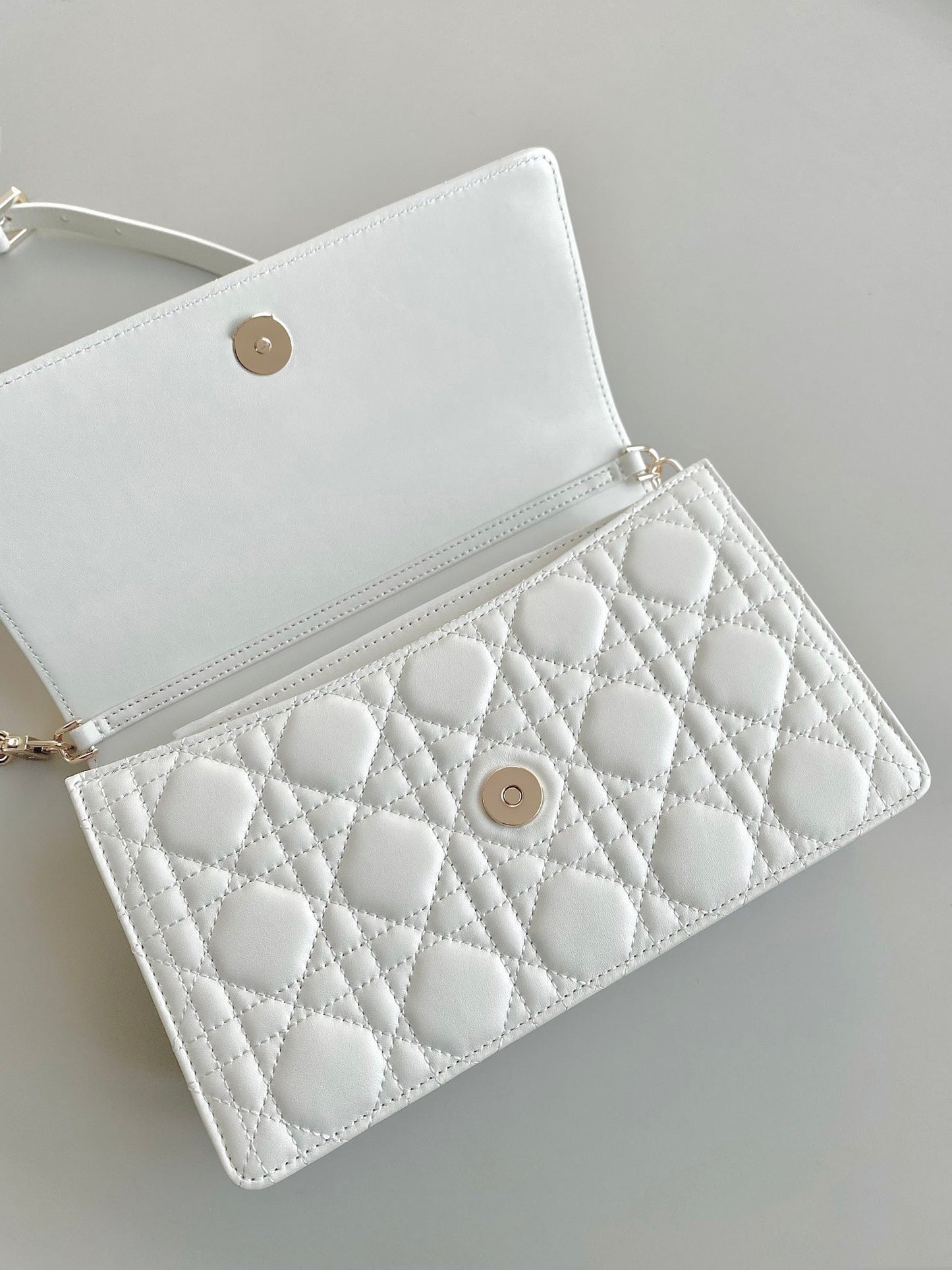 MISS LADY 24 LARGE BAG IN WHITE LAMBSKIN