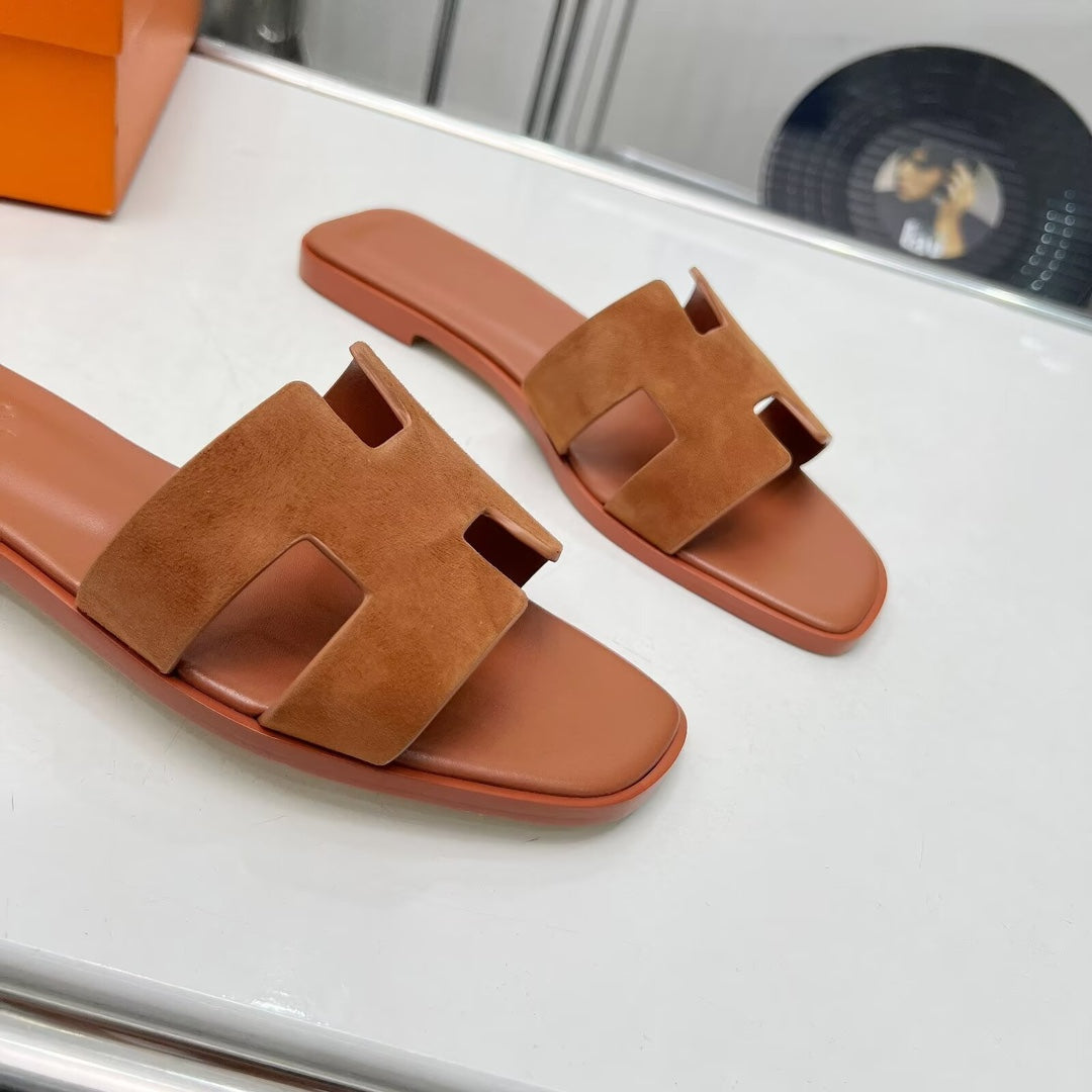 0ran sandal gold suede goatskin