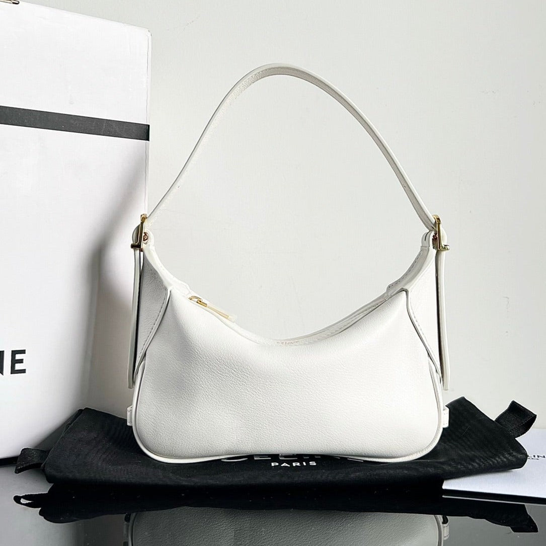 MINI SOFT 19 CALFSKIN HANDBAG WHITE