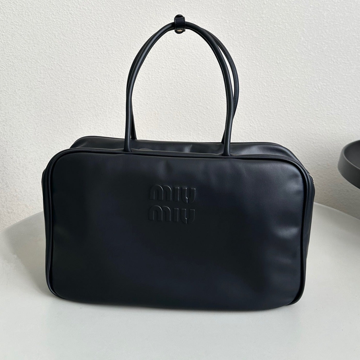 BEAU BAG 34 IN BLACK LEATHER