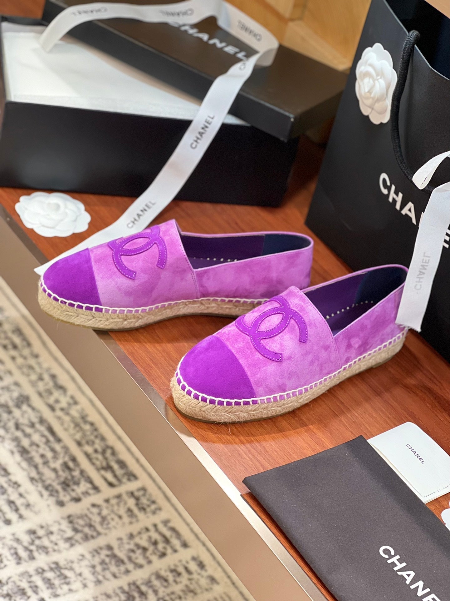 cc espadrilles violet suede