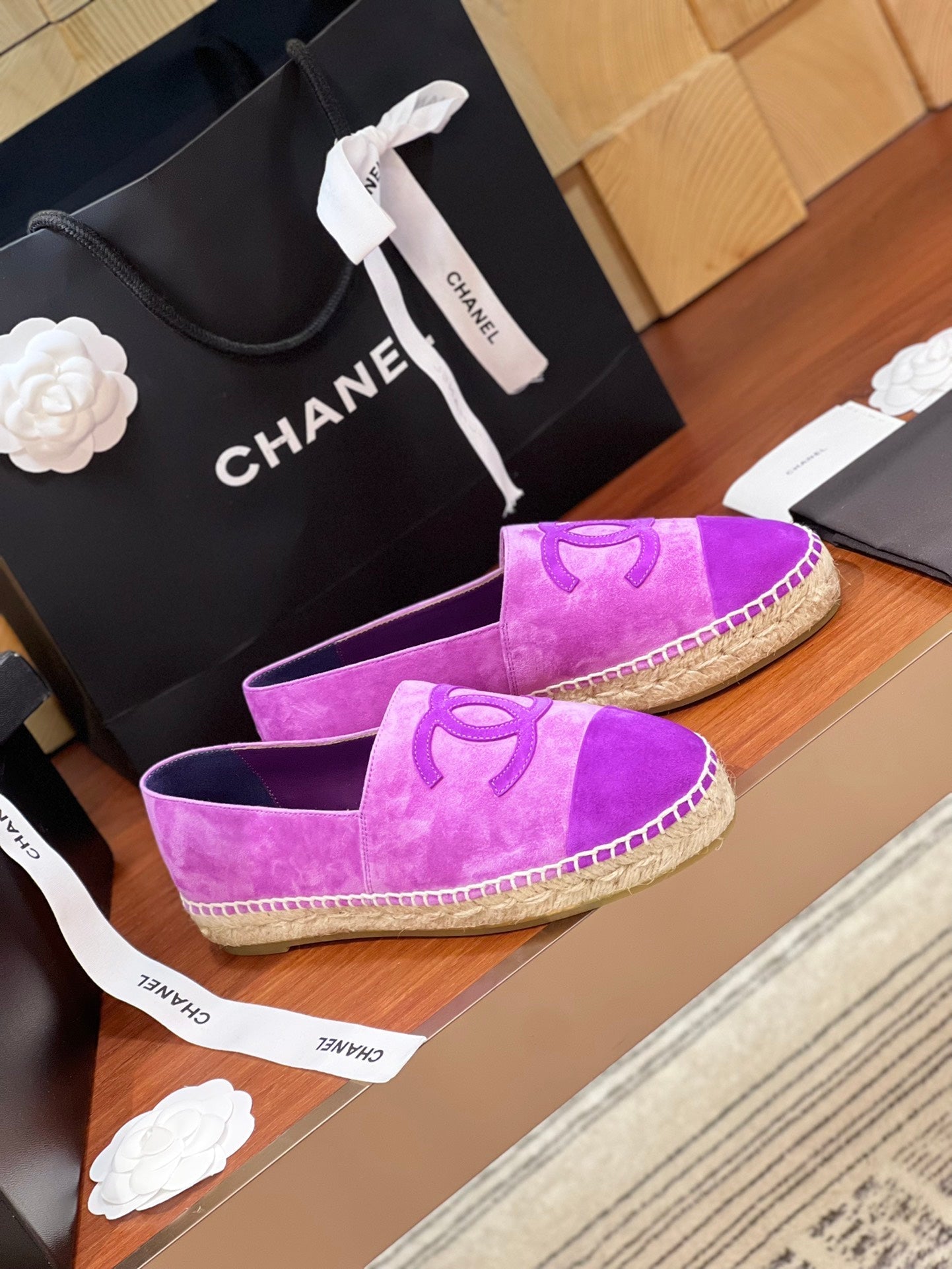 cc espadrilles violet suede